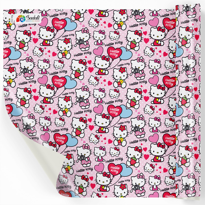 کاغذ کادو صدفی طرح کیتی بسته 2 عددی