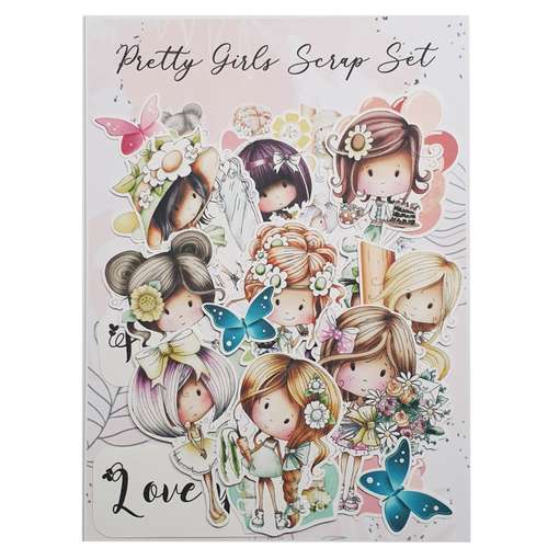 کارت پستال مدل Pretty Girls اسکرپ بوک