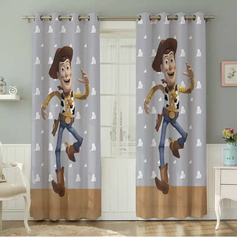 پرده نیروانا طرح کودک  مدل مخمل کد 8362 سایز 140×280 سانتی متر