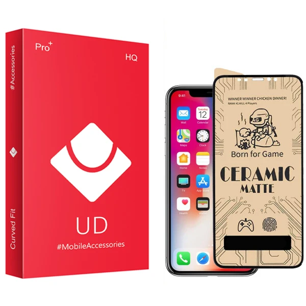 محافظ صفحه نمایش سرامیکی مات یو دی مدل HQ مناسب برای گوشی موبایل اپل Iphone 11