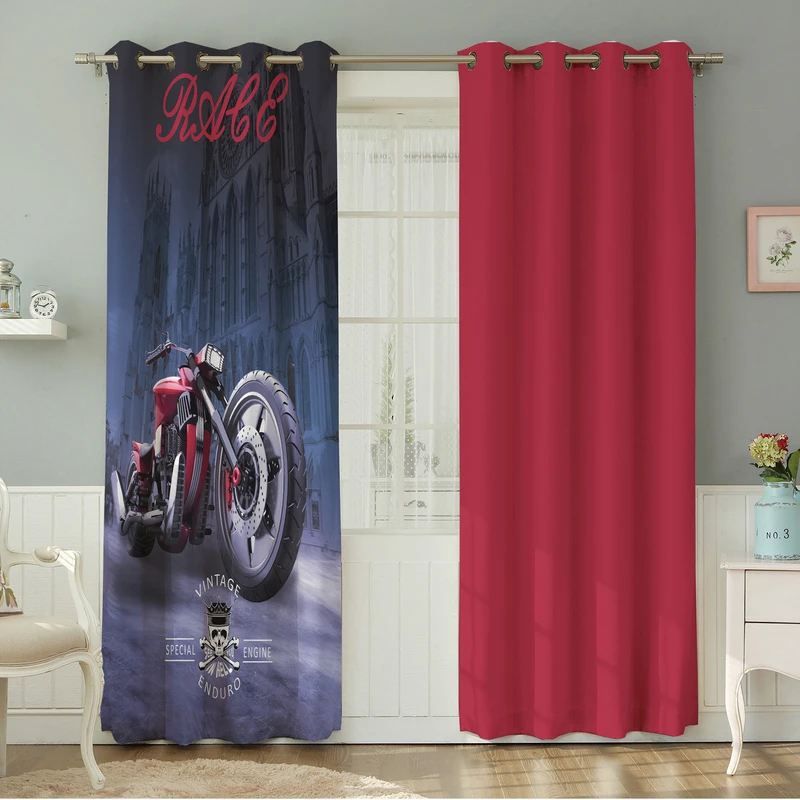 پرده نیروانا طرح کودک  مدل هازان کد 8149 سایز 140×280 سانتی متر