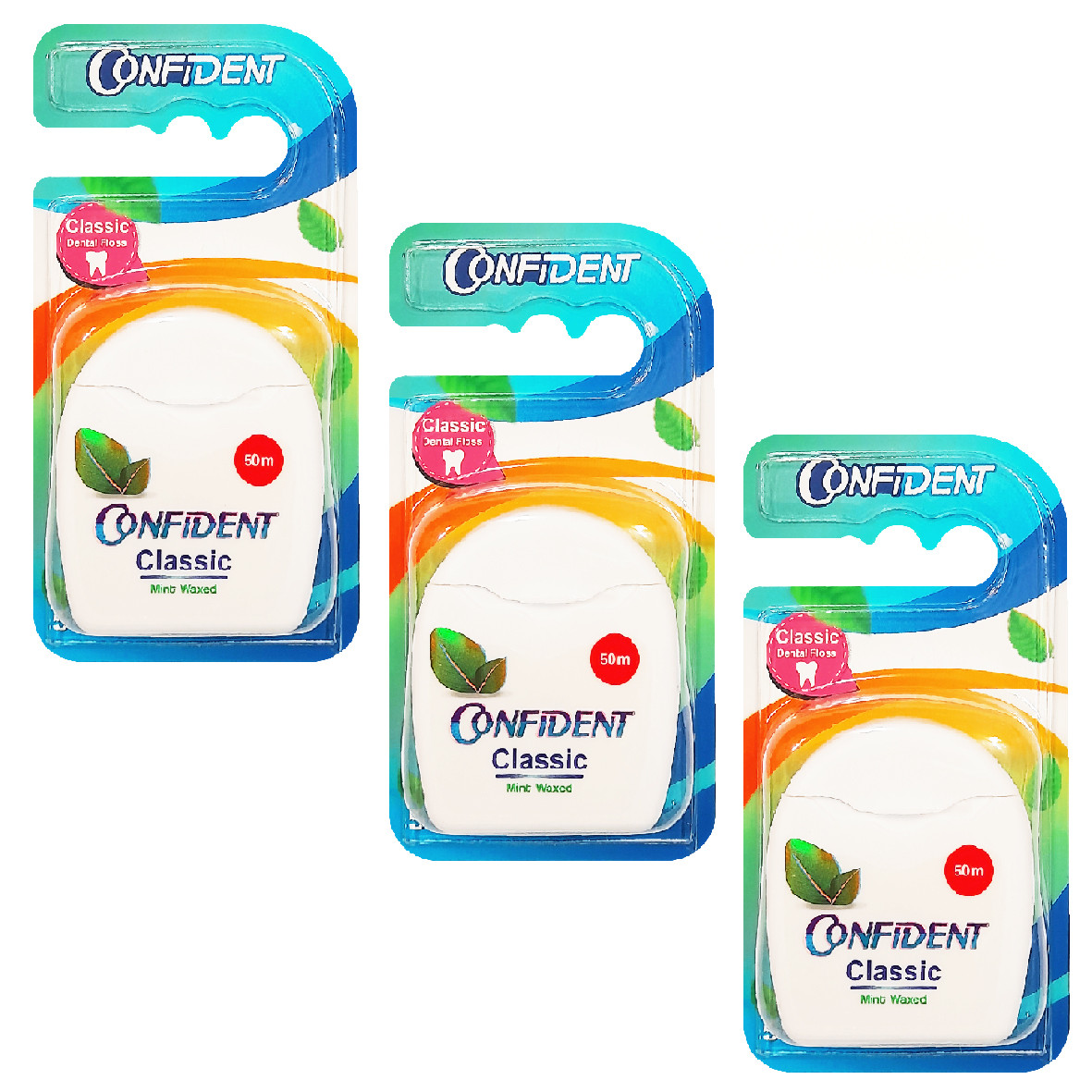 نخ دندان کانفیدنت مدل کلاسیک مجموعه 3 عددی