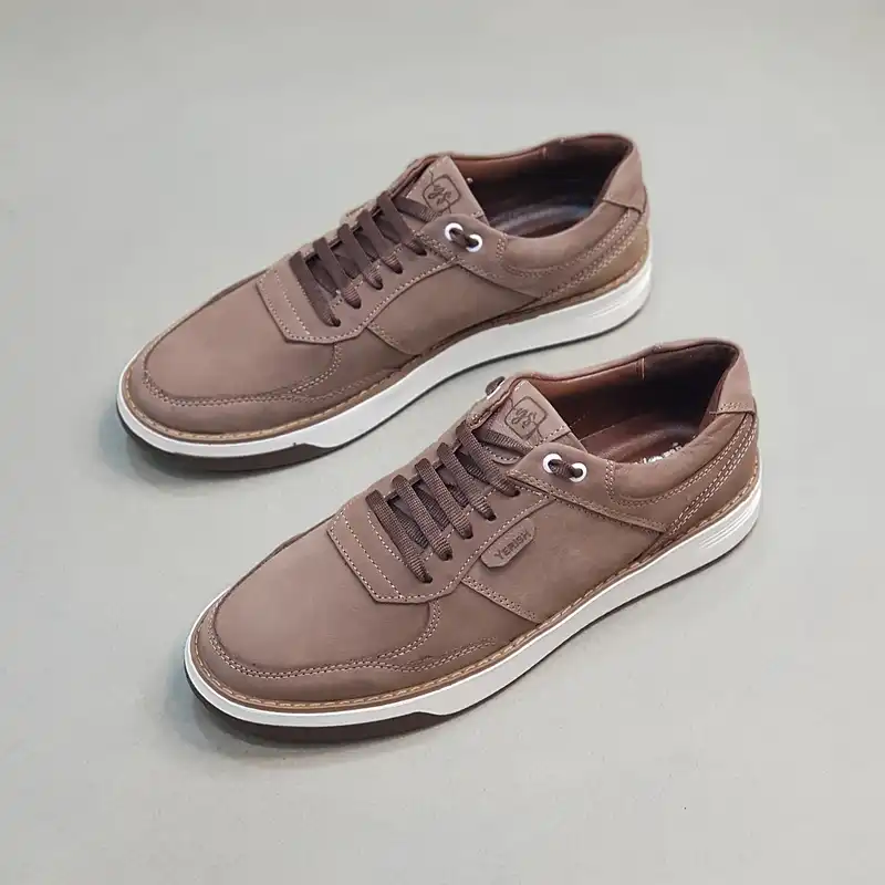 کفش روزمره مردانه مدل چرم طبیعی کد 00121t.k رنگ قهوه ای