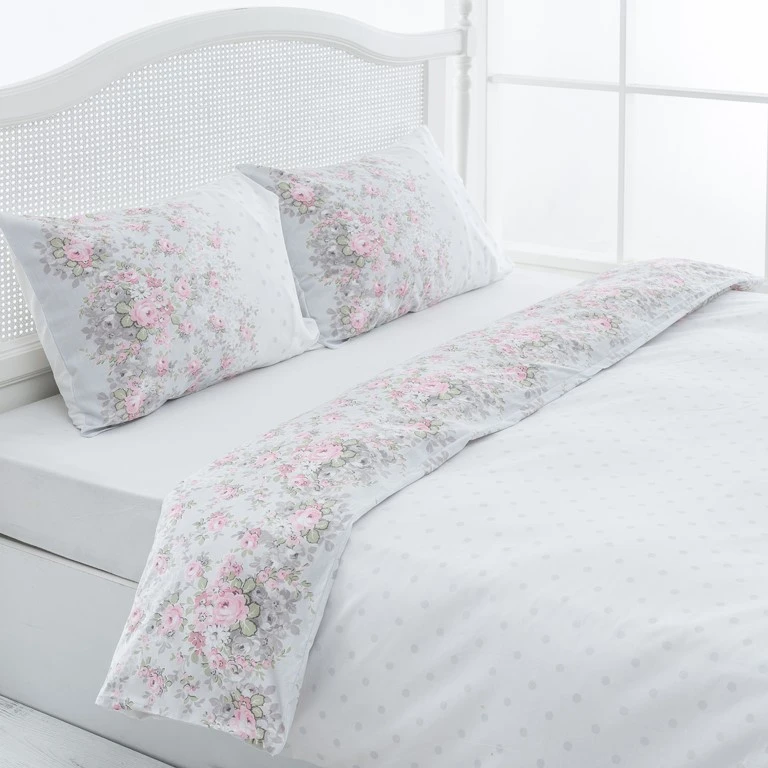 سرویس ملحفه انگلیش هوم مدل Rose Ivy دو نفره 3 تکه