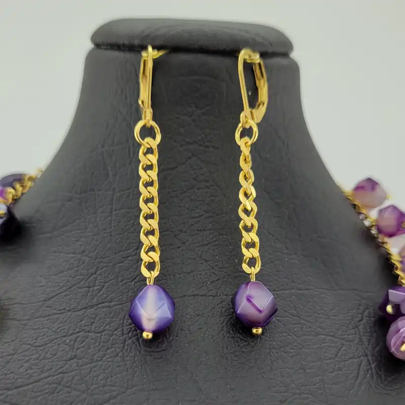 نیم ست زنانه مدل سنگ عقیق هرزگوال کد w38