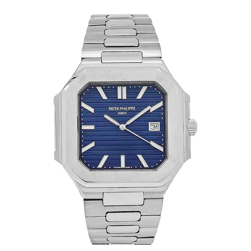 ساعت مچی عقربه‌ای کوارتز مردانه مدل تک موتور صفحه مربعی قفل مخفی کد 002