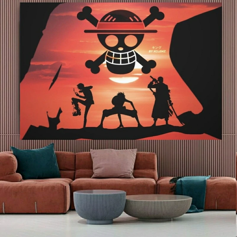 پوستر پارچه ای طرح انیمه وان پیس مدل SDP6423