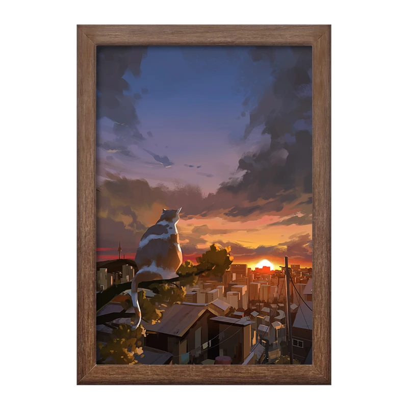 تابلو خندالو طرح گربه (Cat) کد F576