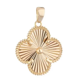 آویز گردنبند طلا 18 عیار زنانه مدل گل