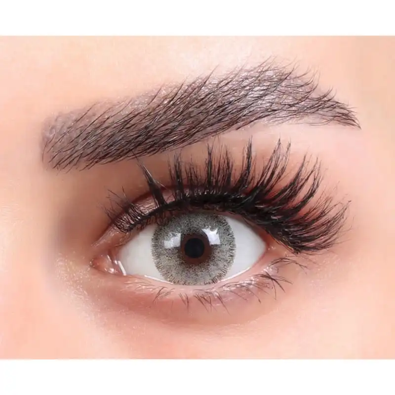 لنز چشم بیوتی شماره 17 مدل ACFA220  رنگ خاکستری عسلی متوسط