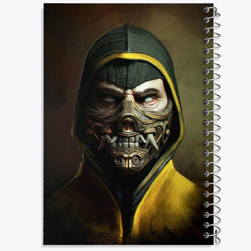 دفتر مشق 100 برگ خندالو طرح بازی مورتال کمبت Mortal Kombat کد 29794