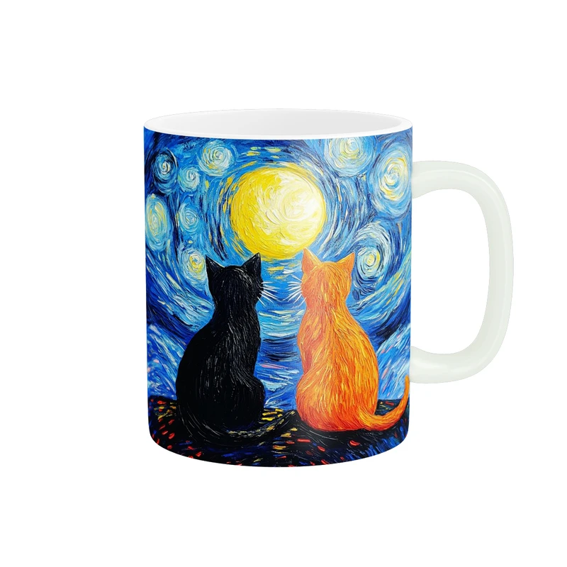 ماگ پادآفرین مدل شب های پرستاره ونگوگ کد p9563