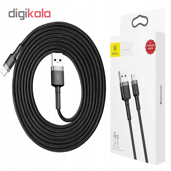 کابل تبدیل USB به لایتنینگ باسئوس مدل cafule طول 1 متر