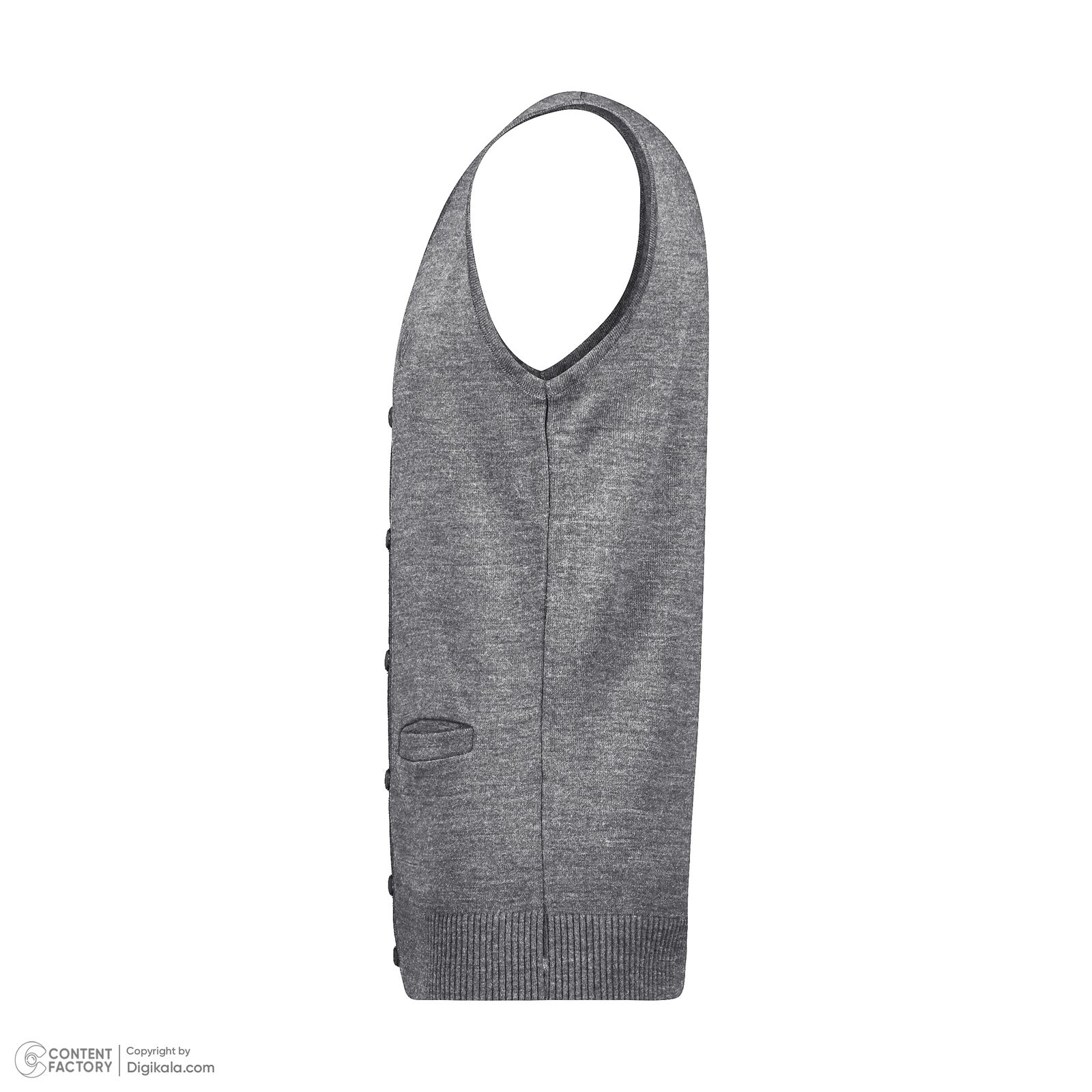 ژیله مردانه تریکو پاییزان مدل J710 ملانژ - - 4