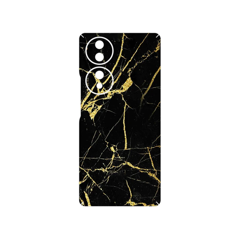 برچسب پوششی ماهوت مدل Graphite_Gold_Marble مناسب برای گوشی موبایل آنر 70