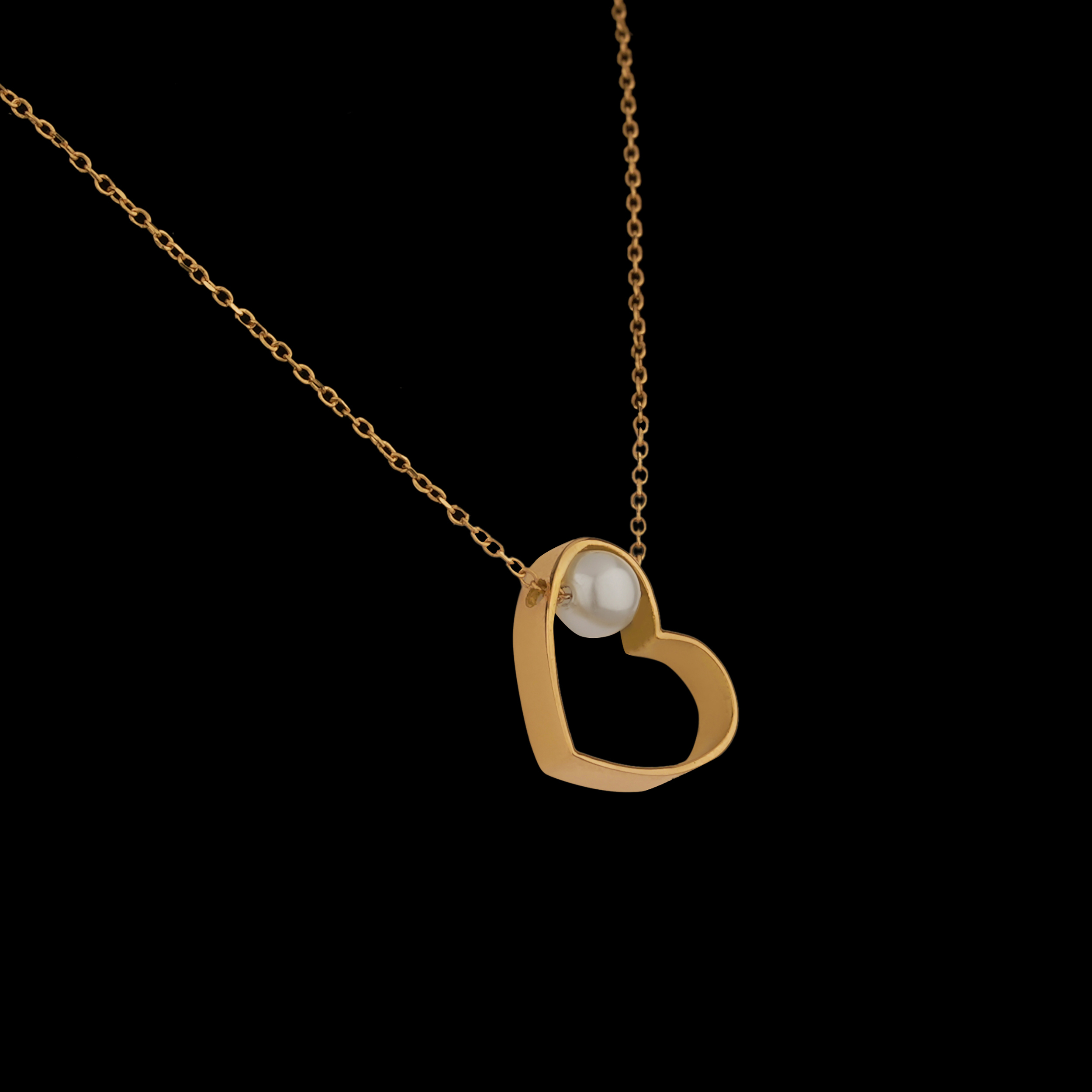 گردنبند طلا 18 عیار زنانه گنجینه هنر خوش نشین مدل قلب کد G23