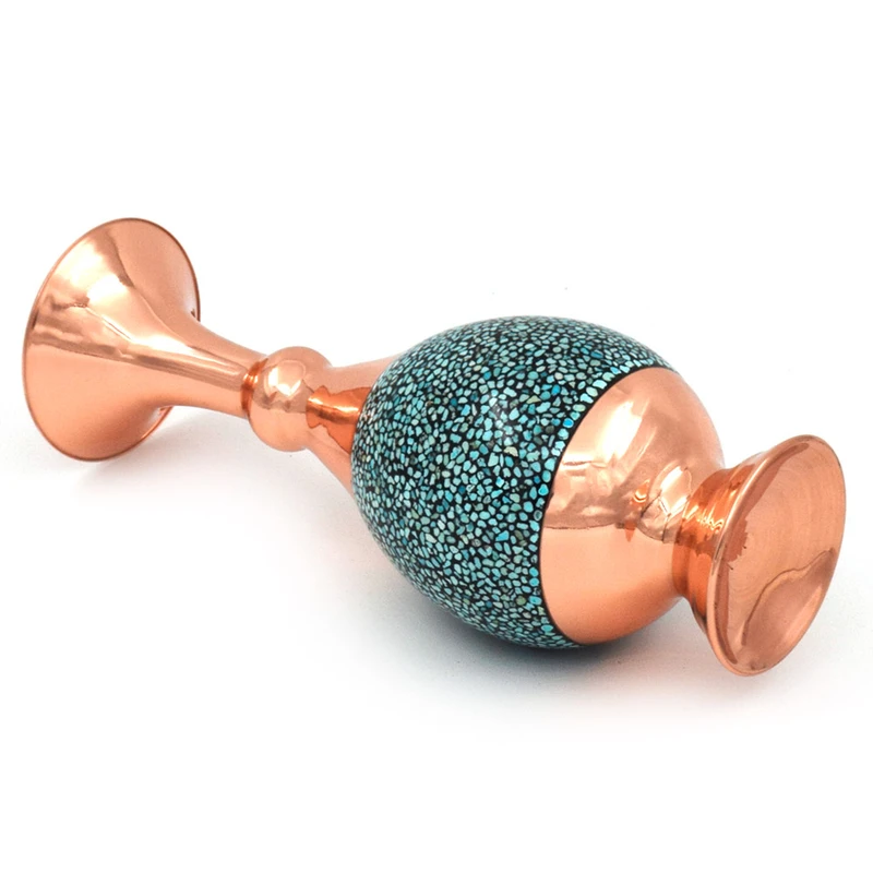 عکس شماره 4 : گلدان فیروزه کوبی کد 16-2 مجموعه 2 عددی