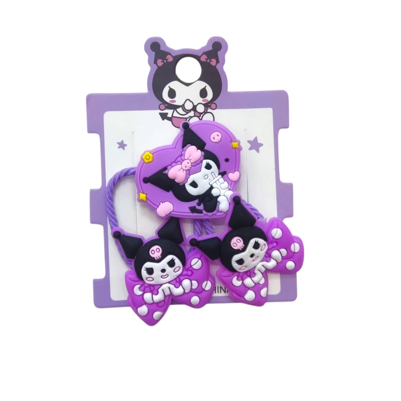 ست گیره و سنجاق مو دخترانه مدل کرومی کد KOO01 بسته 3 عددی