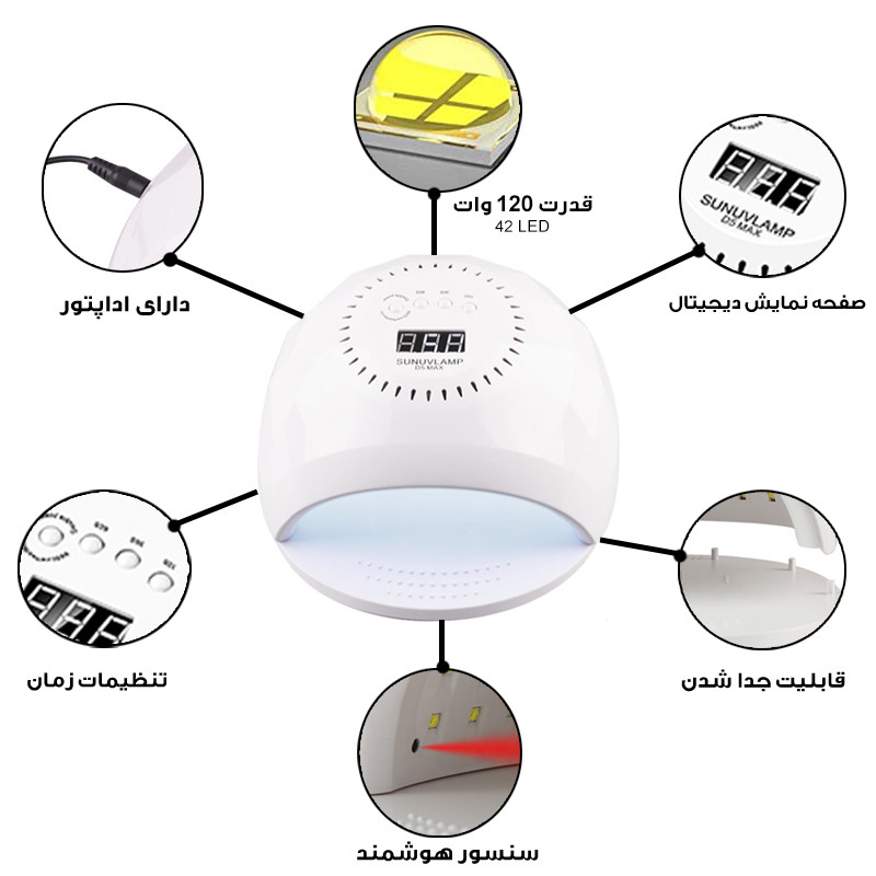لاک خشک کن مدل D5MAX-120W لاک خشک کن مدل D5MAX-120W