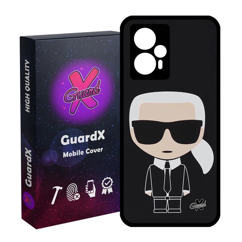 کاور گارد ایکس طرح کارل مدل Glass10425 مناسب برای گوشی موبایل شیائومی Poco F5/Redmi Note 12 Turbo