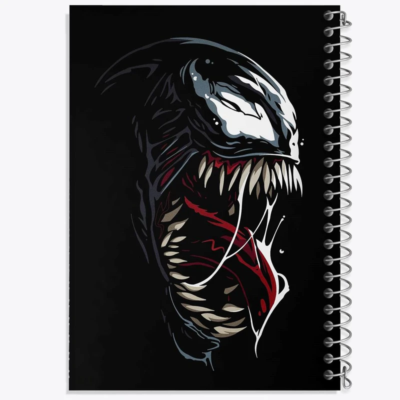 دفتر مشق 50 برگ خندالو مدل ونوم Venom کد 27318