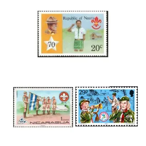 تمبر یادگاری مدل پیشاهنگی مجموعه 3 عددی