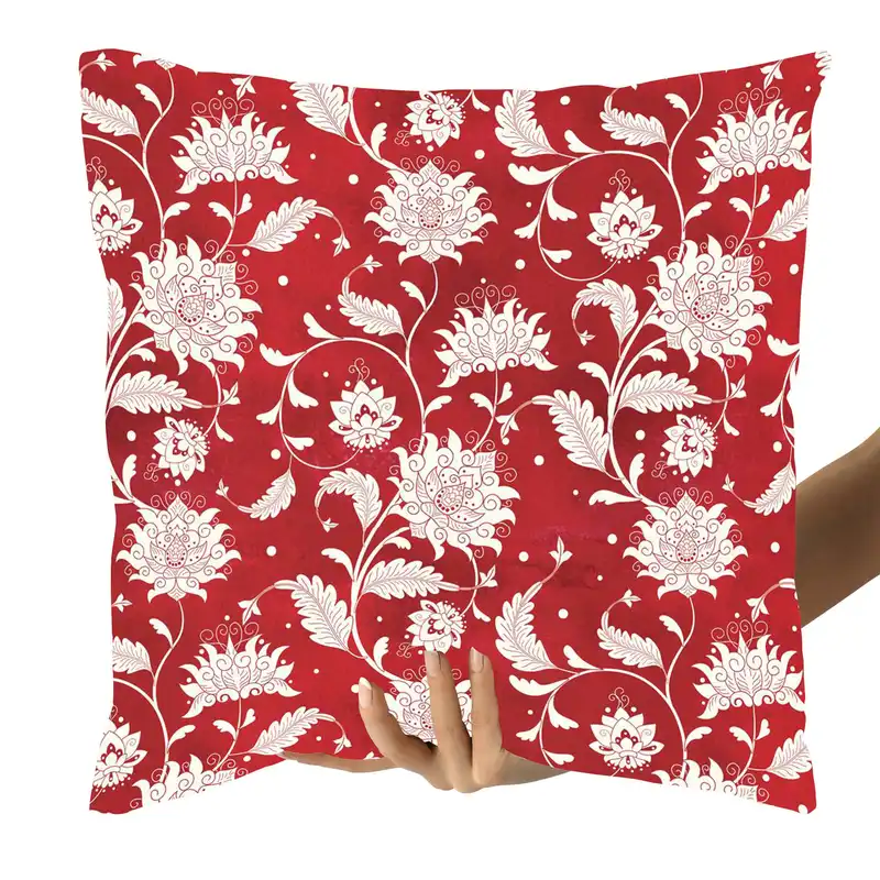 کاور کوسن مدل گل دو رو طرح دار کد 1402116