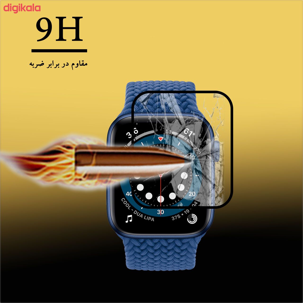 محافظ صفحه نمایش 5D لایونکس مدل USS مناسب برای اپل واچ 40 میلی متری بسته دو عددی main 1 5