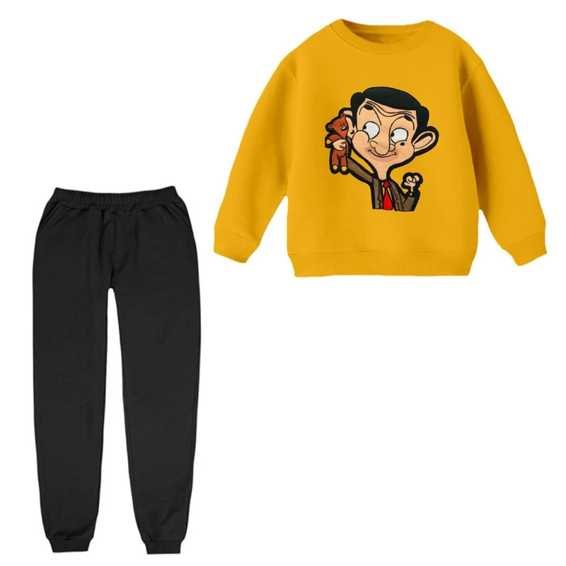 ست سویشرت و شلوار  راحتی بچگانه مدل مستربین و خرسش