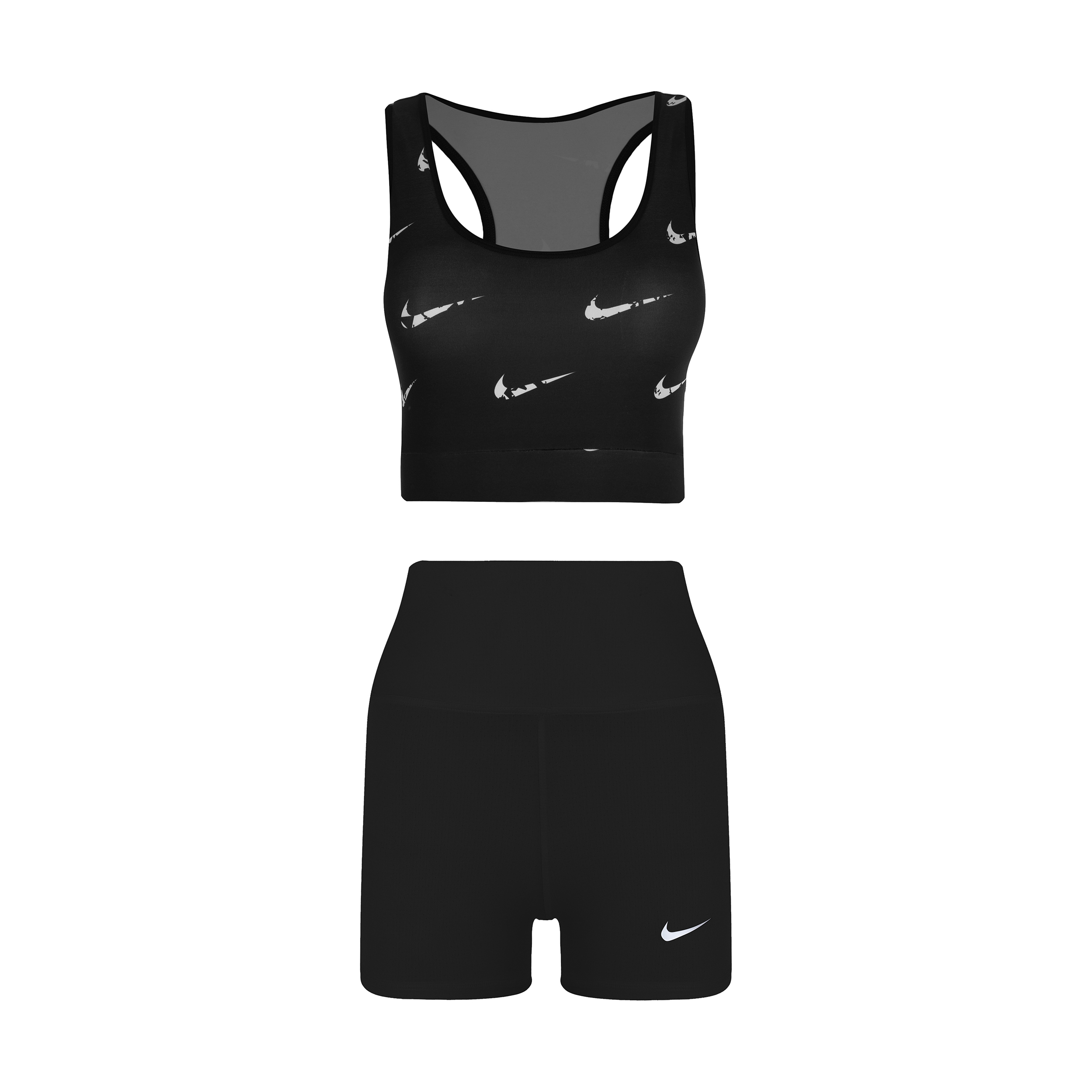 ست نیم تنه و شلوارک ورزشی زنانه مدل az-056