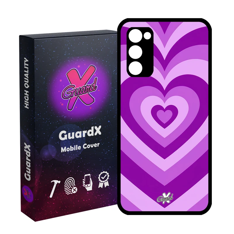کاور گارد ایکس طرح قلب مدل Glass10474 مناسب برای گوشی موبایل سامسونگ Galaxy S20 FE