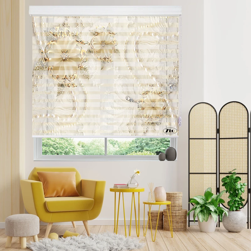 پرده زبرا زیو مدل 3D-1205 سایز 200x150 سانتی متر