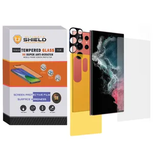 Ultimate Shield 3D-UT camera lens protector for Samsung Galaxy S22 Ultra with screen protector and back protector
