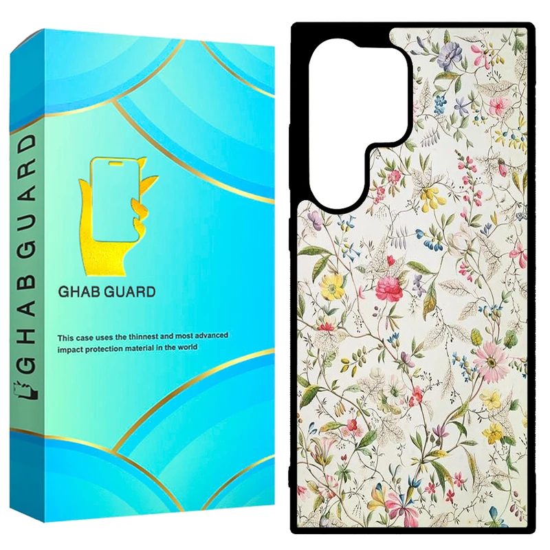 کاور قاب گارد طرح گل مدل GCHPD24U مناسب برای گوشی موبایل سامسونگ Galaxy S24 Ultra 5G