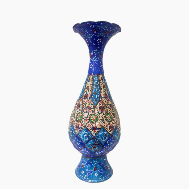گلدان میناکاری مدل موشکی کد 712