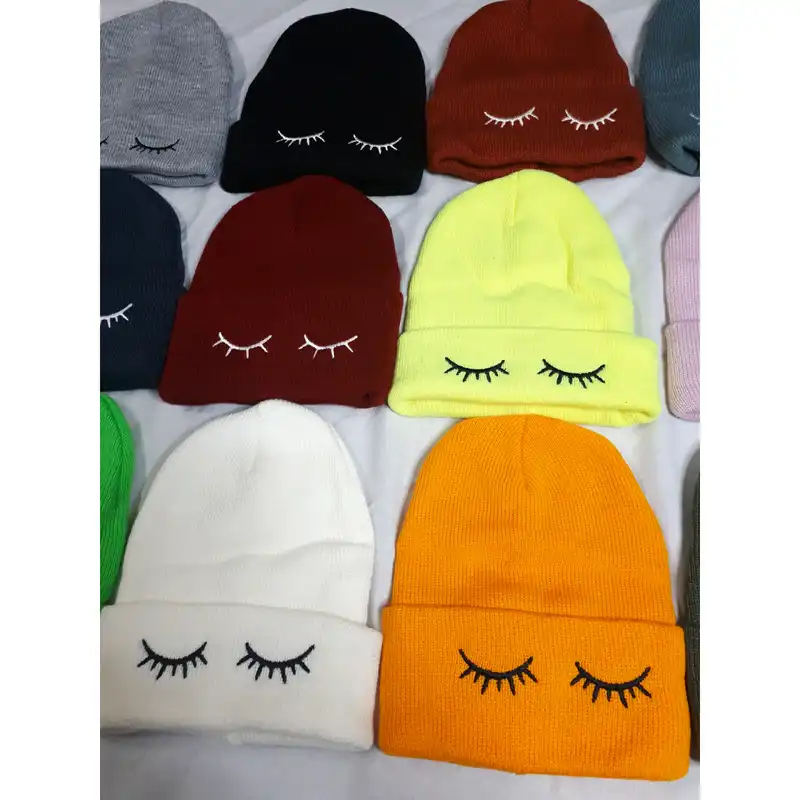 کلاه بافتنی مدل مژه