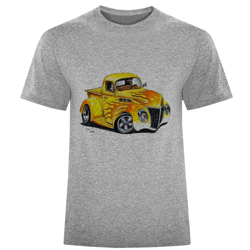 تی شرت آستین کوتاه مردانه مدل ماشین D70