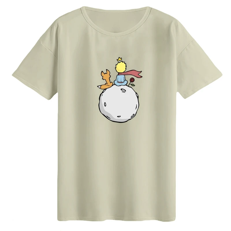 تی‌شرت لانگ آستین کوتاه زنانه مدل شازده کوچولو کد01