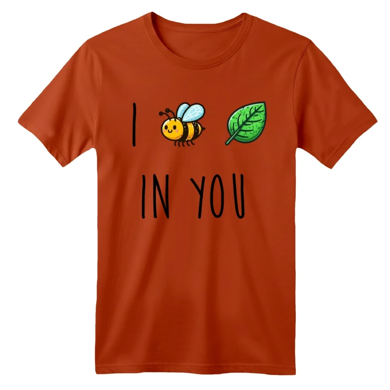 تی شرت آستین کوتاه بچگانه مدل زنبور و برگ