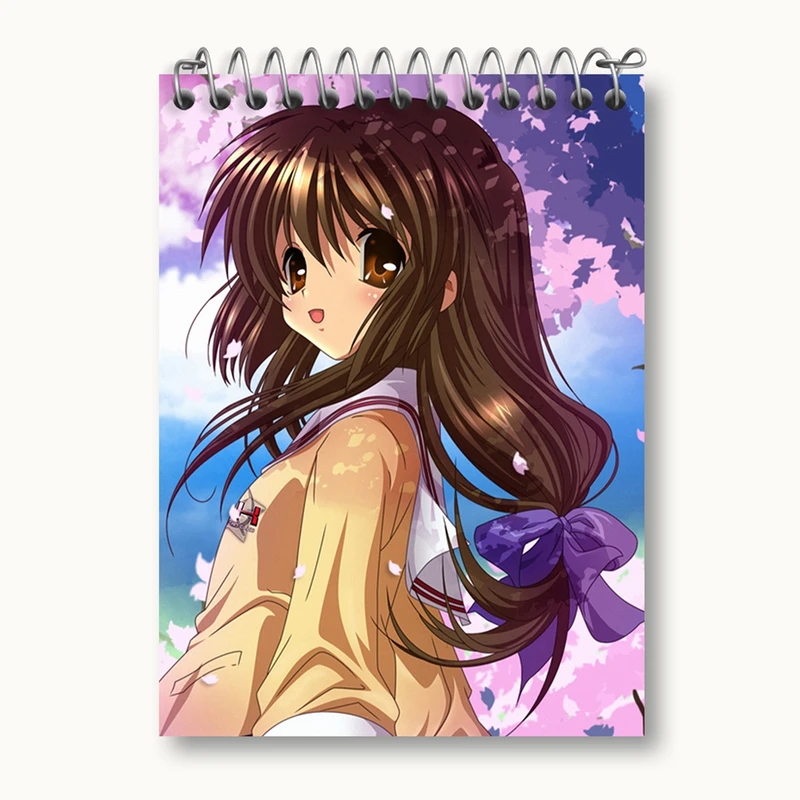 دفتر یادداشت 50 برگ خندالو مدل فوکو انیمه کلاناد Clannad کد 22411