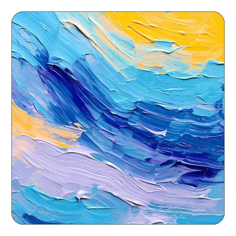 مگنت کاکتی طرح نقاشی رنگ روغن مدل mp70660