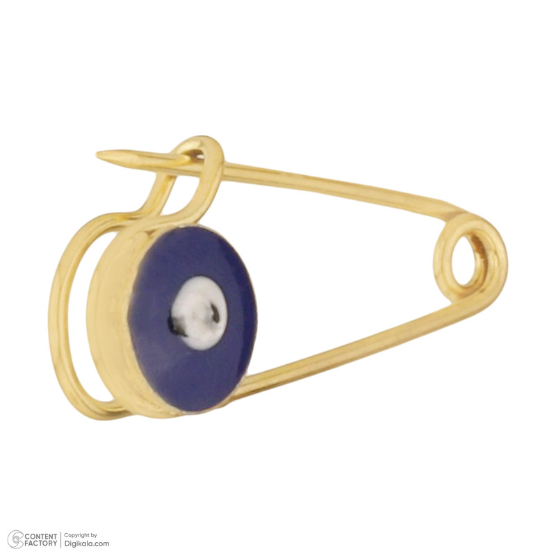 سنجاق سینه طلا 18 عیار گلدم مدل چشم نظرPE-1310023