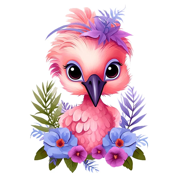 استیکر پارچه و لباس پاد آفرین طرح پرنده بامزه کد 3522