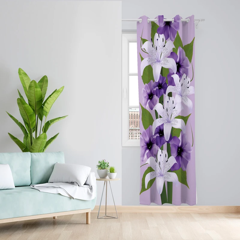 پرده مدل مخمل پانچی کد 1200 سایز 140x200 سانتی متر