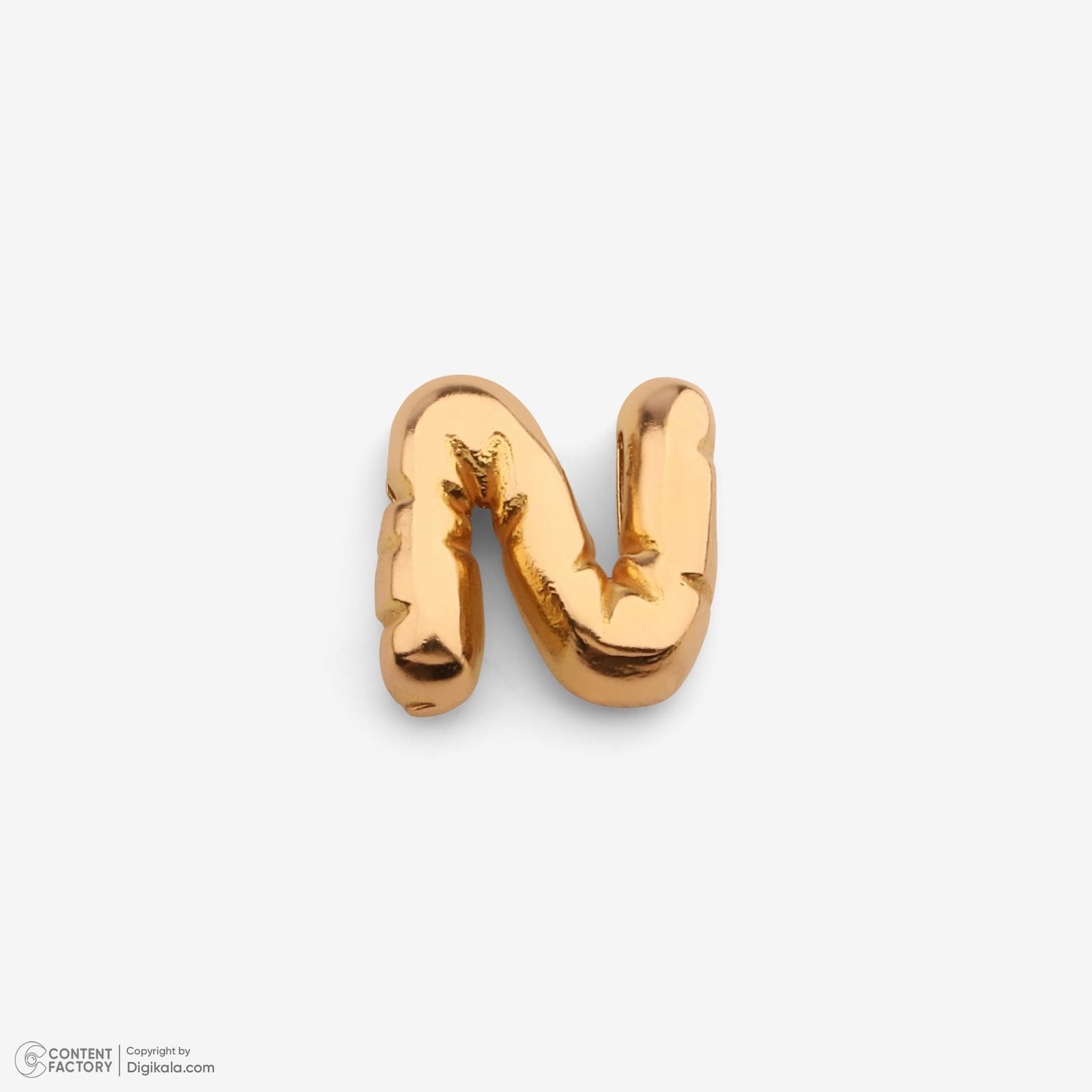 آویز گردنبند طلا 18 عیار زنانه حافا گلد طرح حرف N کد a018 -  - 2