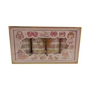 چسب نواری مدل واشی طرح دختر و خرگوش کد 05 مجموعه 20 عددی