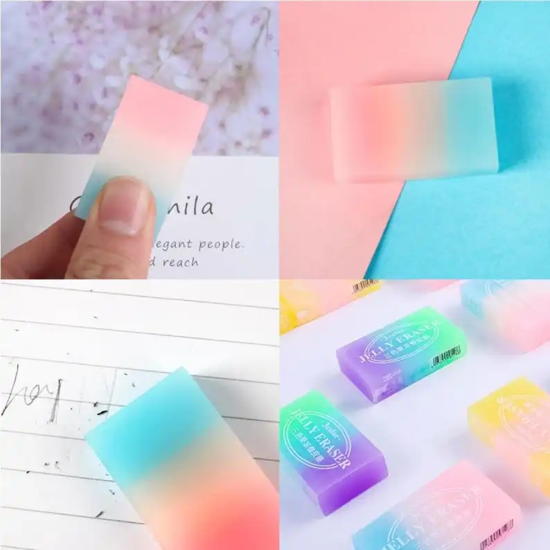 پاک کن مدل ژله ای رنگین کمانی