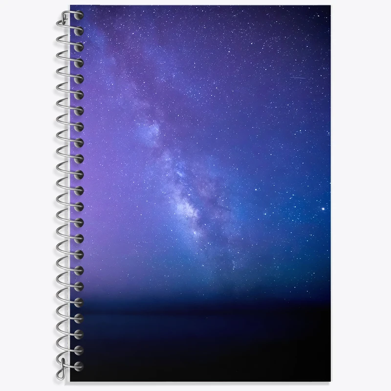 دفتر نت موسیقی 50 برگ خندالو طرح کهکشان (galaxy) کد F6038