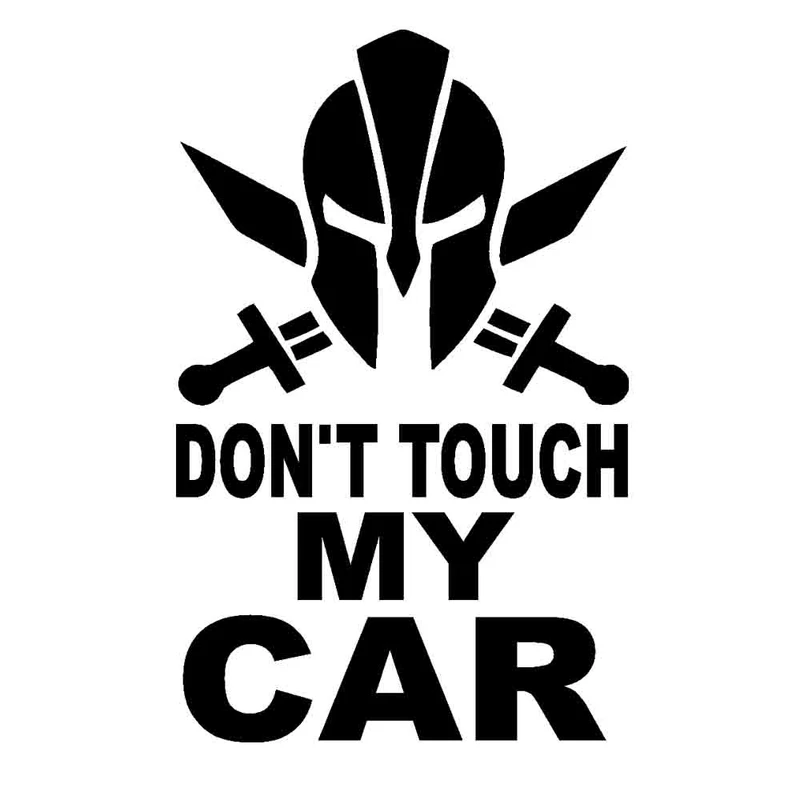 برچسب بدنه خودرو طرح دست نزن به ماشینم کد 36 135AZ