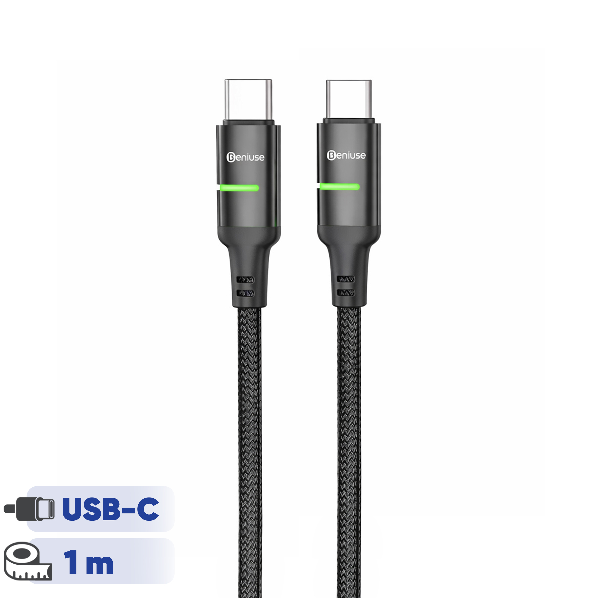کابل USB-C بنیوس مدل BE-CA08 طول 1متر کابل USB-C بنیوس مدل BE-CA08 طول 1متر